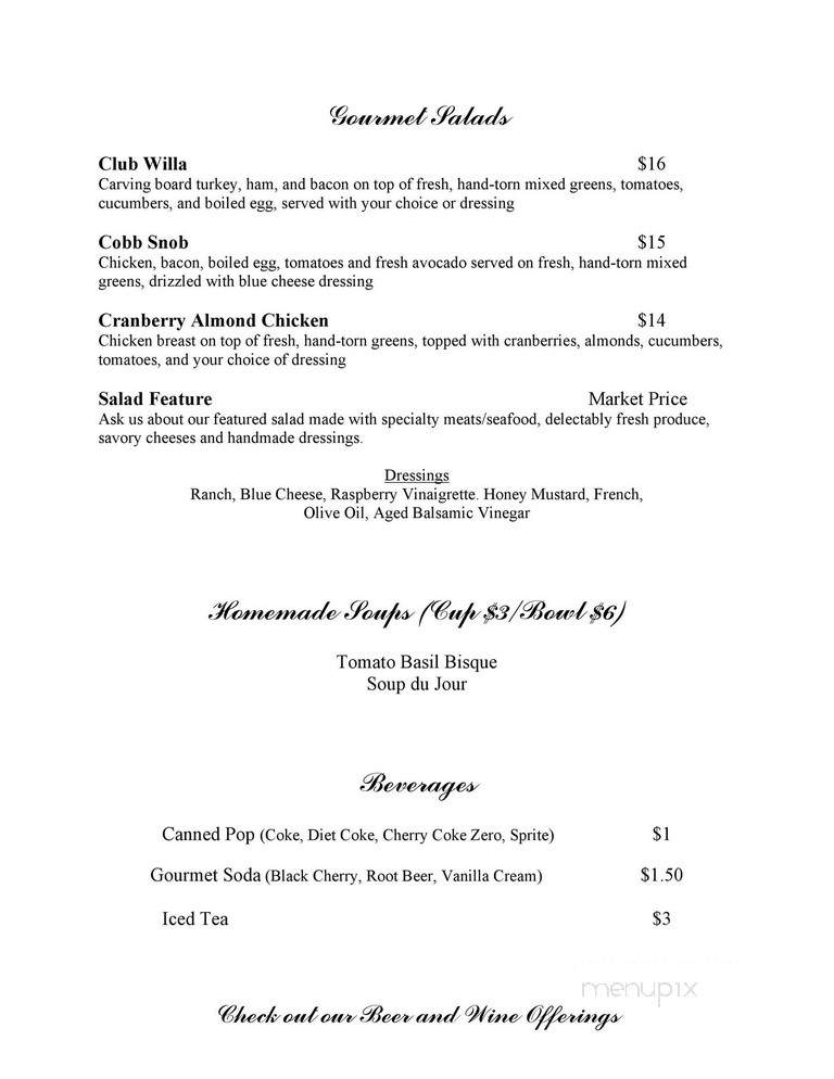 Willa B's Bistro & Emporium - Yankton, SD