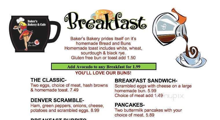 Baker's Bakery & Cafe - Custer, SD