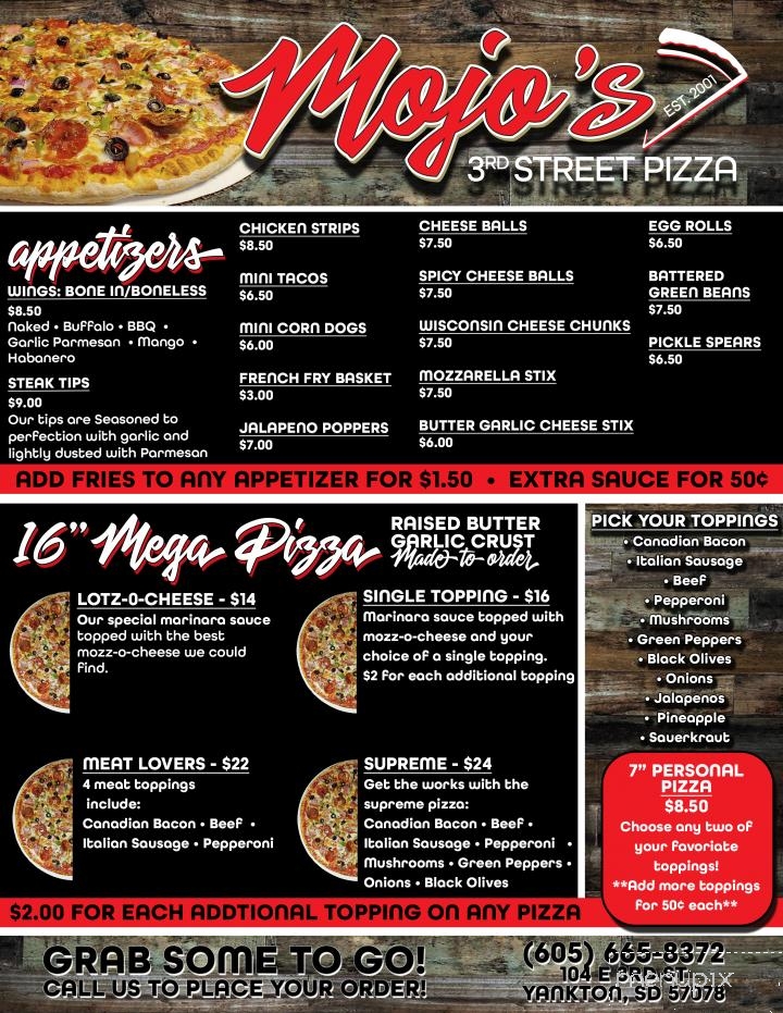 Mojo's Pizza & Spirits - Yankton, SD